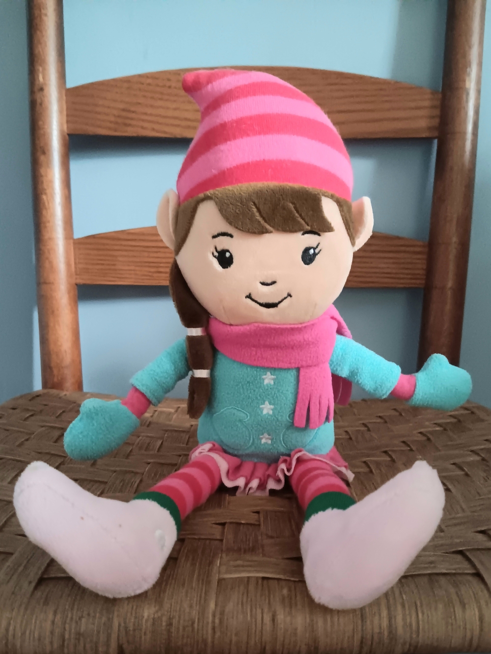 Hallmark Clementine The Elf Plush Winter Holiday Elf Doll Toy 13"
